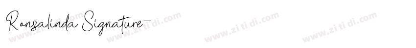 Ronsalinda Signature字体转换
